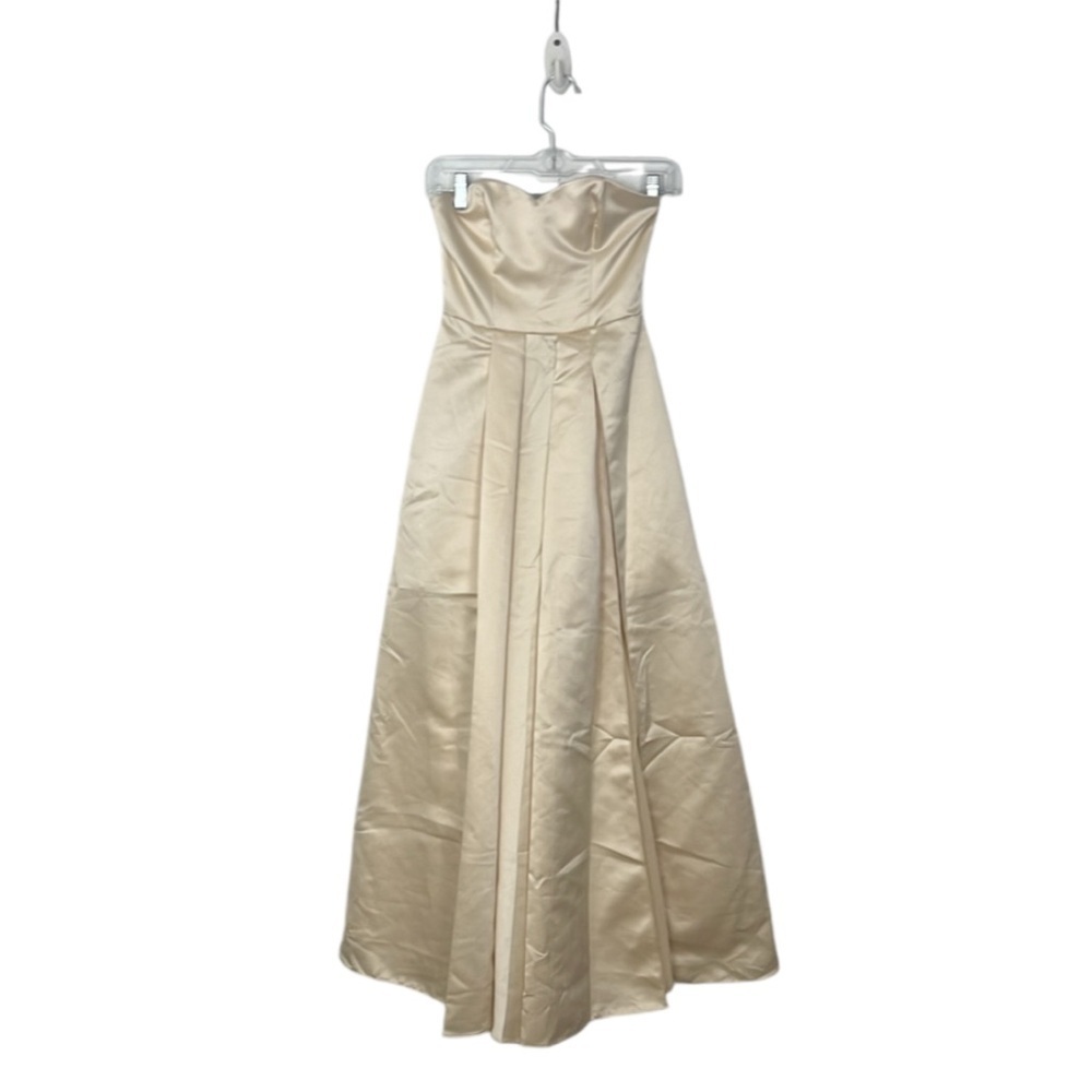 Partners  Dresses Fame And Partners Peplum Strapless Evening Dress 2